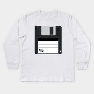 Floppy Disk Kids Long Sleeve T-Shirt